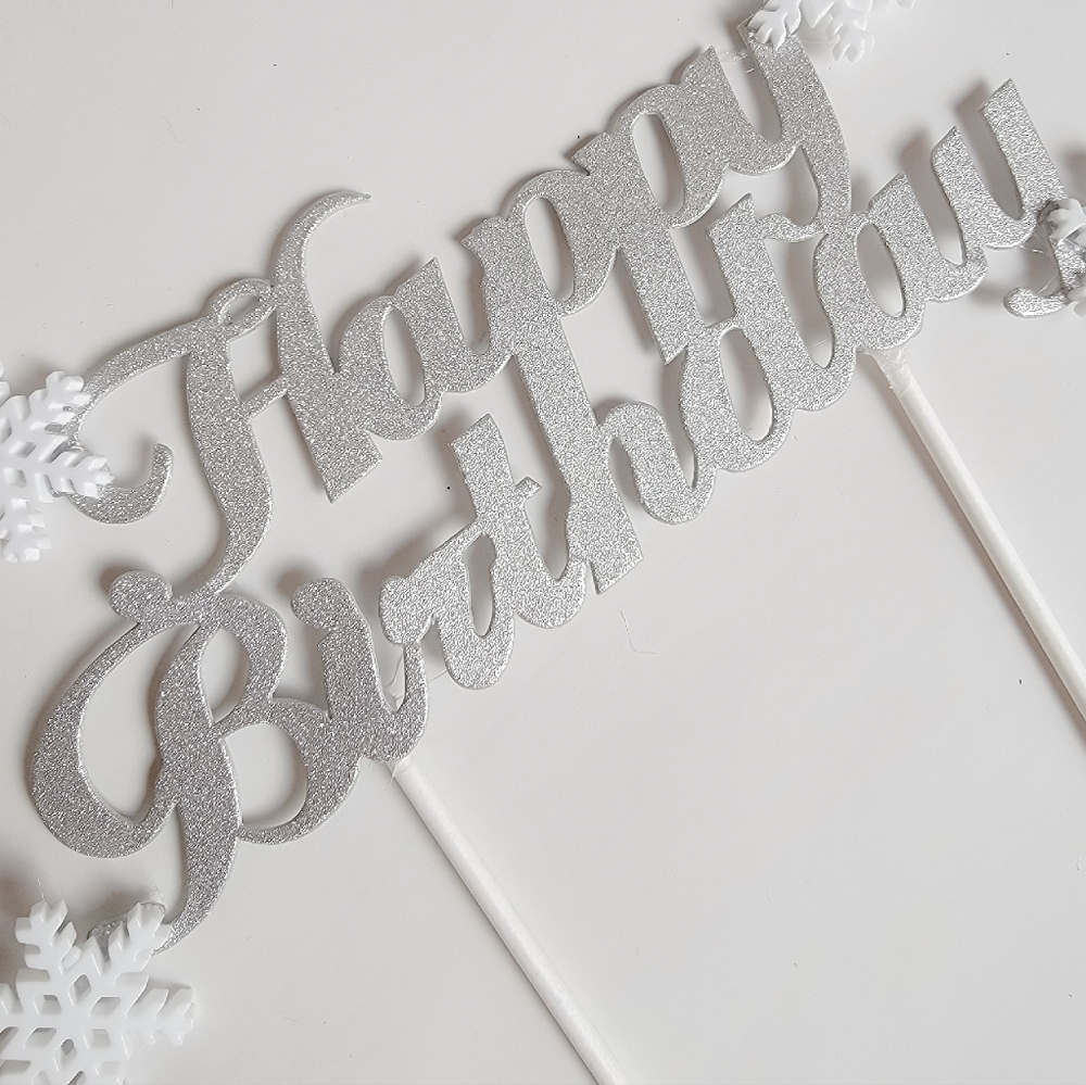Winter onderland cake topper